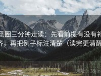 觅圈三分钟走读：先看前提有没有补齐，再把例子标注清楚（读完更清醒）